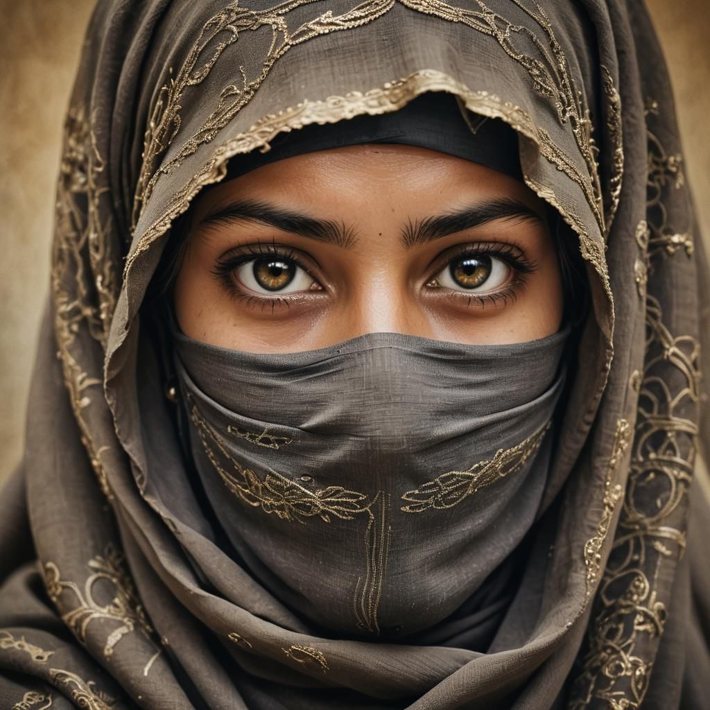Afghan Woman in Niqab: National Geographic Portrait