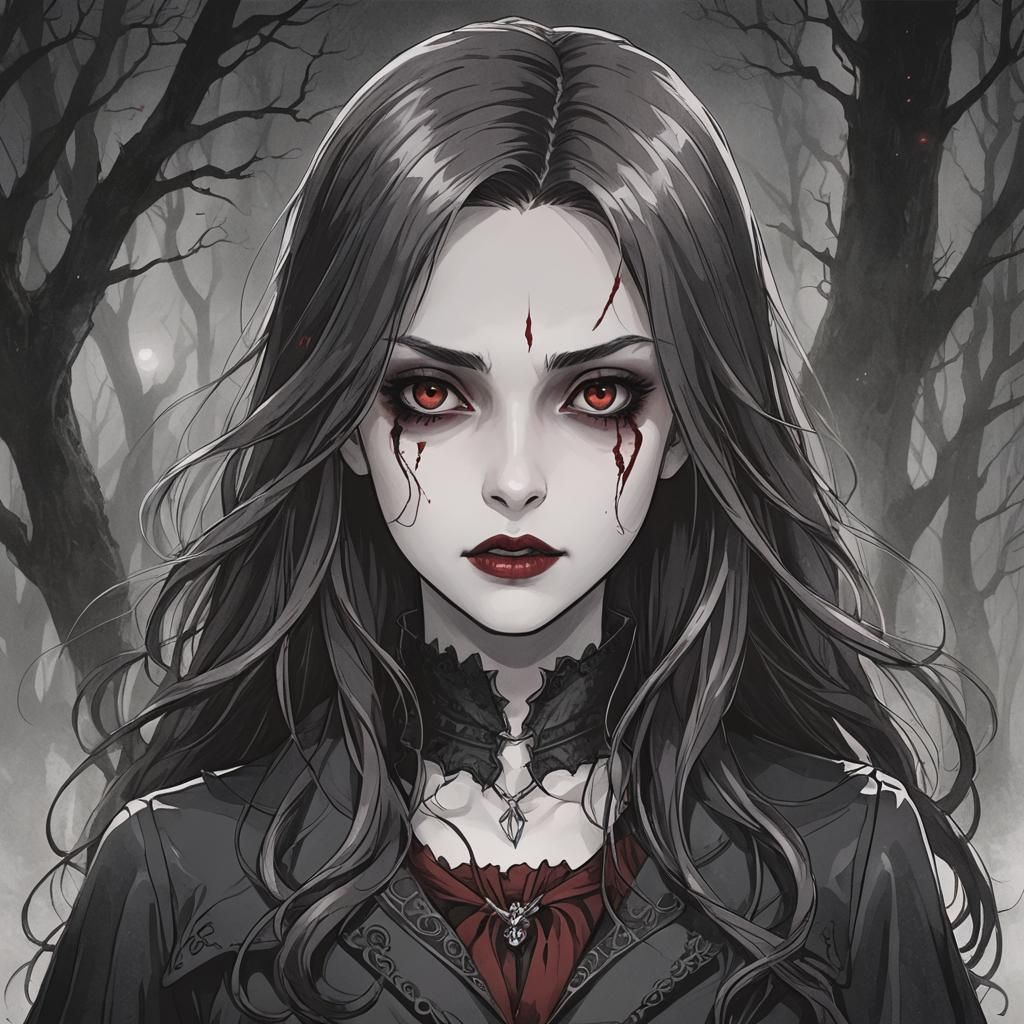 Anime Vampire Bella Swan Portrait