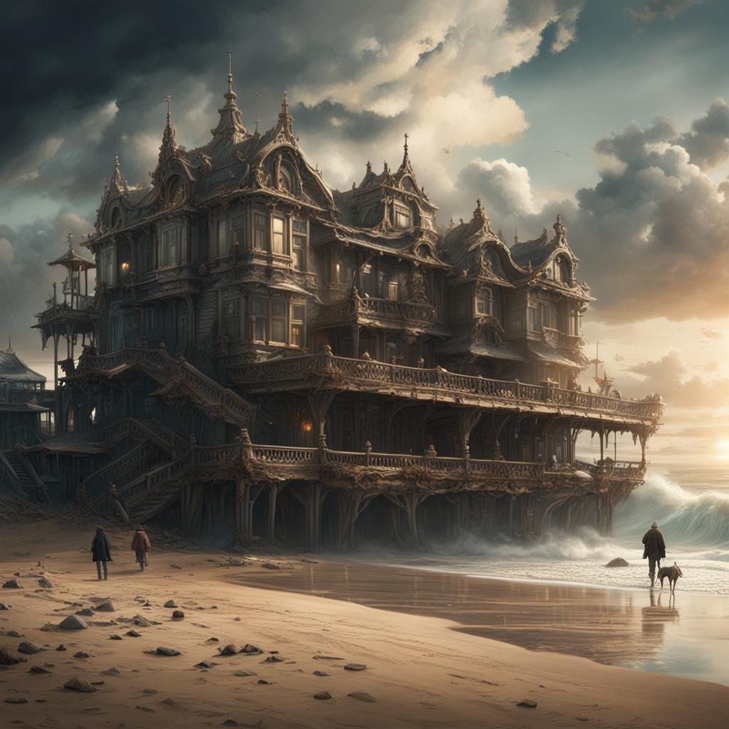 Random Beach Object in Epic Digital Painting