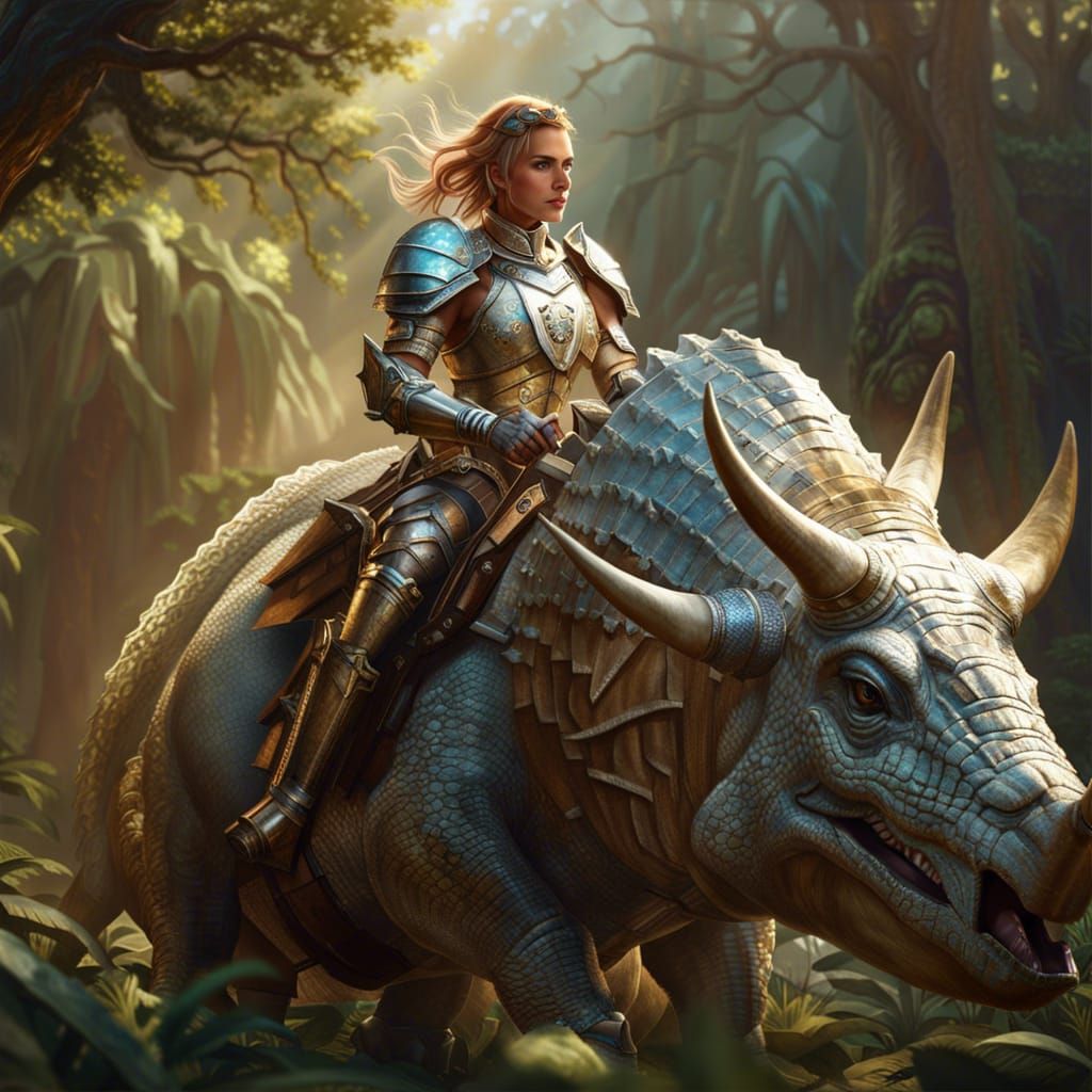 Ein Pferd kann ja jeder reiten, aber einen Dino?