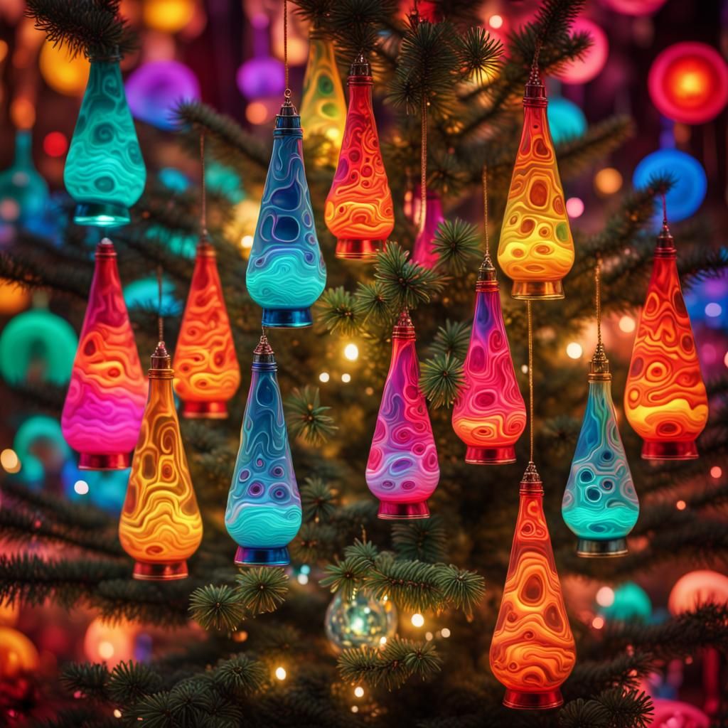 Lava Lamp Ornaments that have real lava