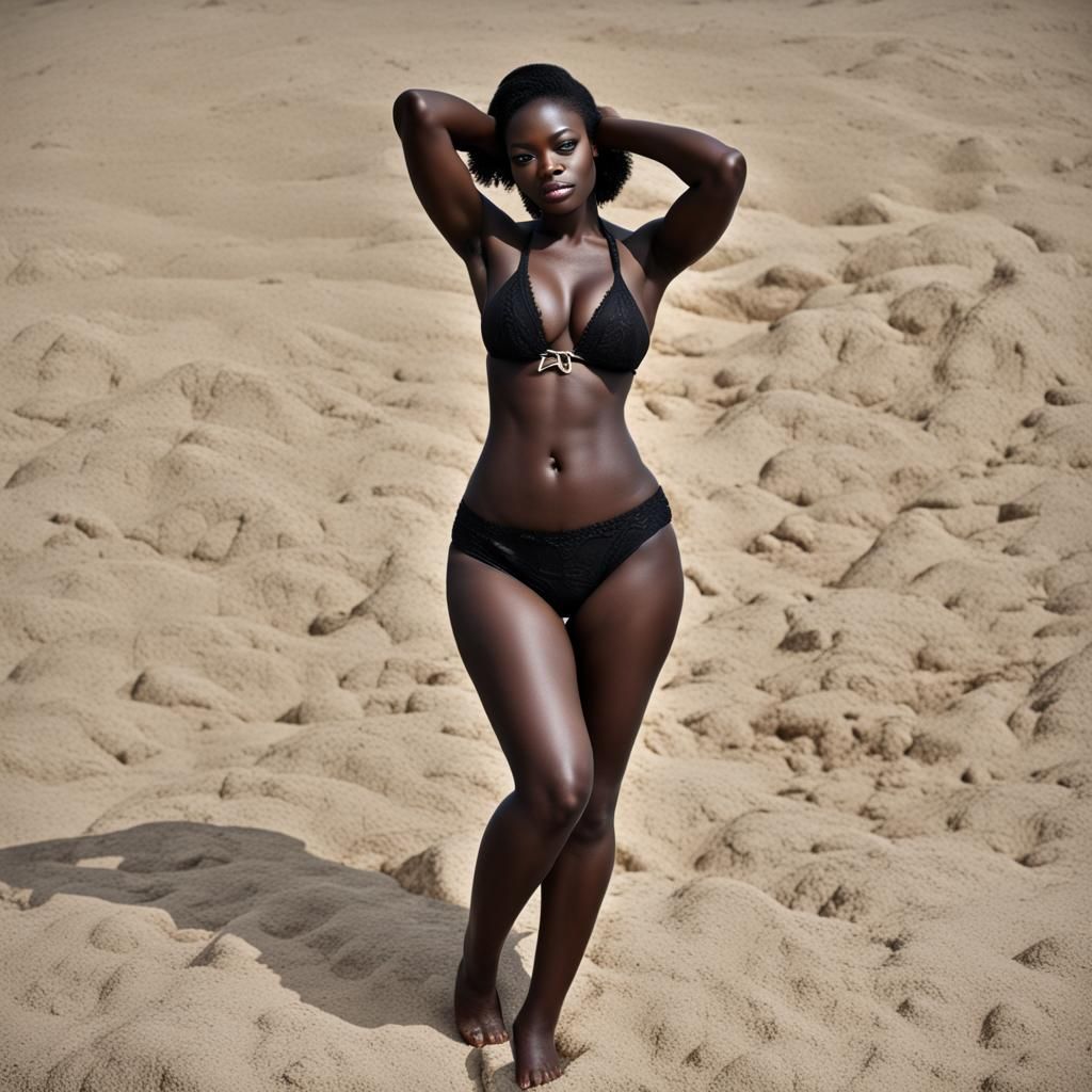 Stout Nigerian Beauty in Bikini