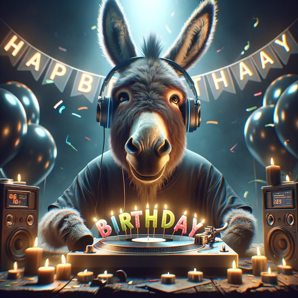 Dj Donkey Birthdayparty ๐