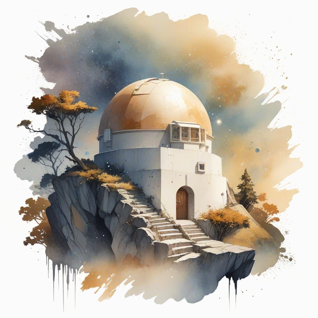 Cosmic Observatory at Sunset