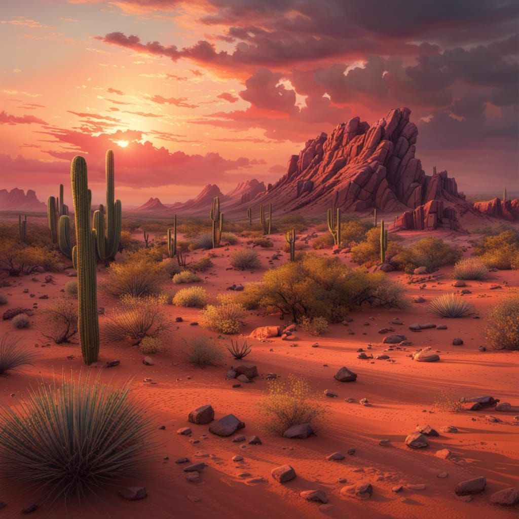 Arizona Sonoran Desert Sunset