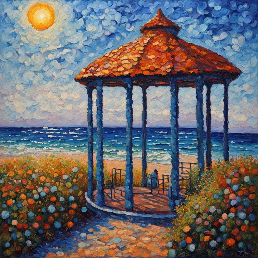 Reckless Love in Neo-Impressionist Oil Painting