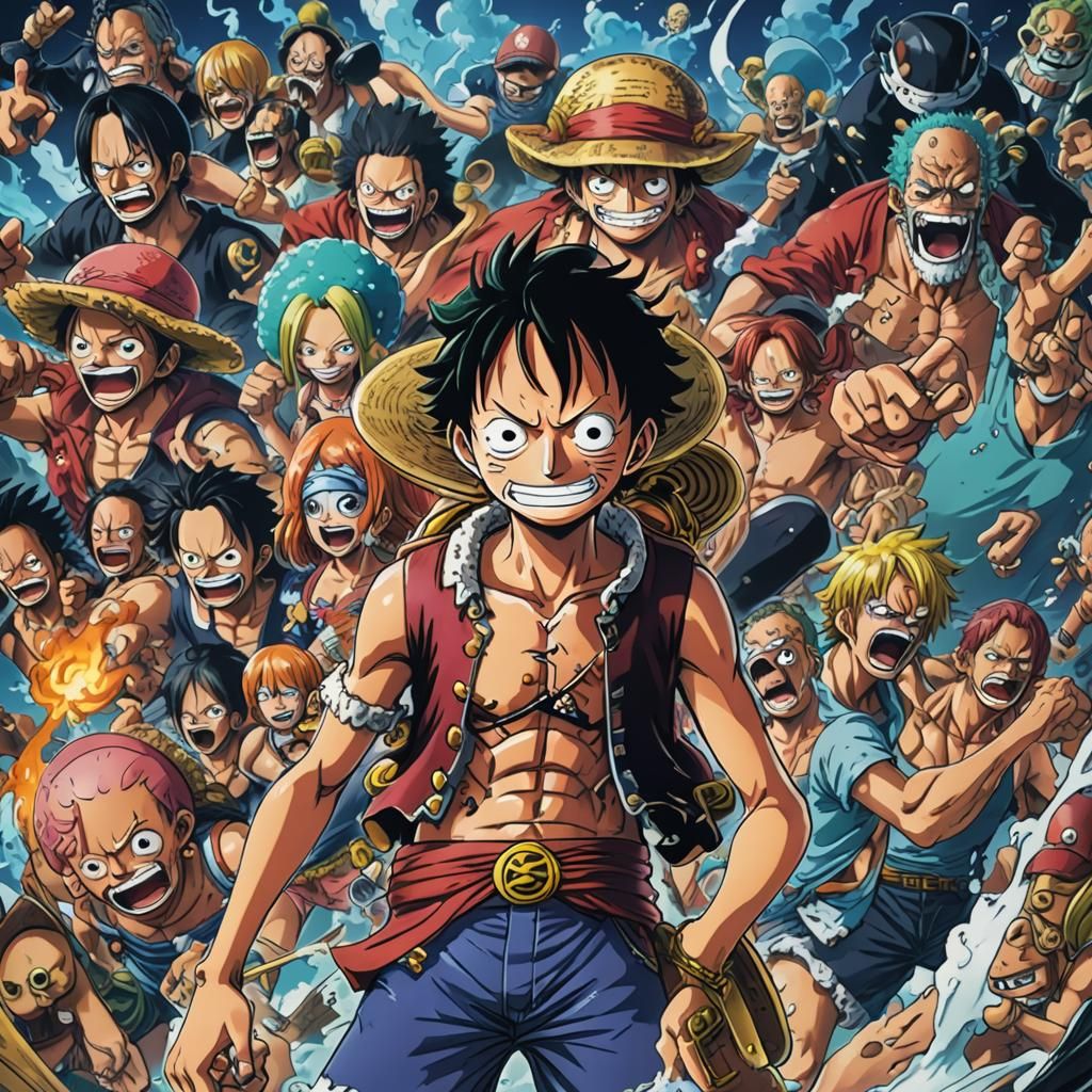 Dynamic Anime Character in Cel-Shaded Style