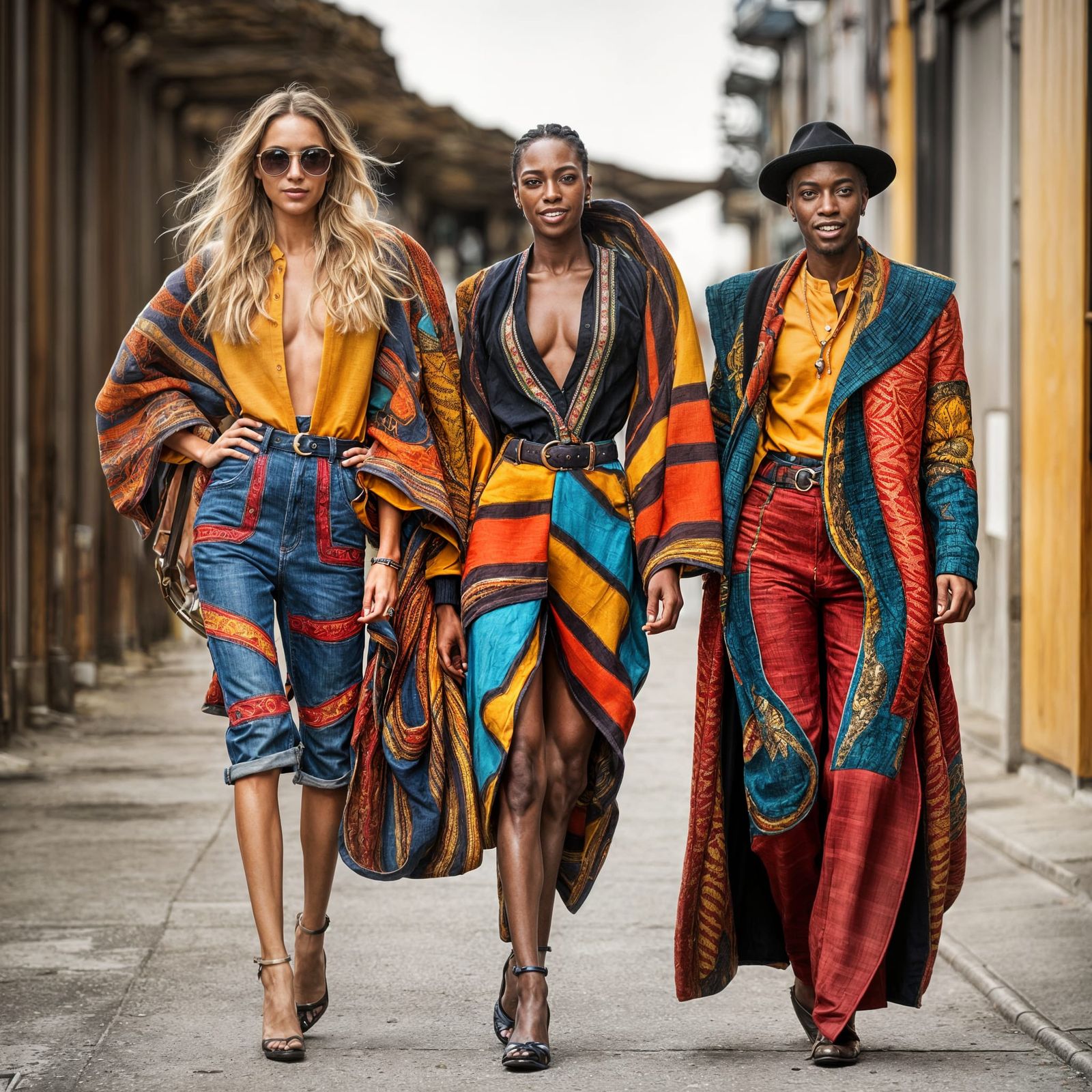 Exotic Aliens in Couture at Surreal Restaurant