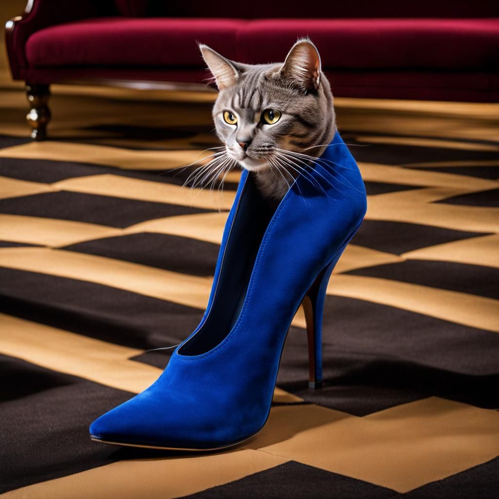 Iconic Blue Suede Shoes