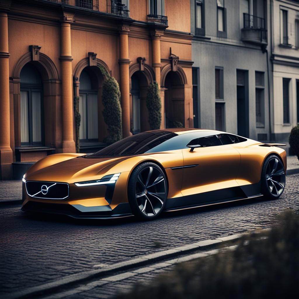 Futuristic Volvo Supercar Concept: Cinematic Film Still