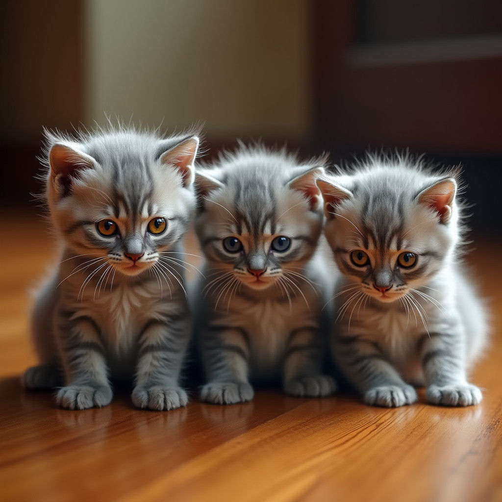 British Shorthair Kittens in Ethereal Glow