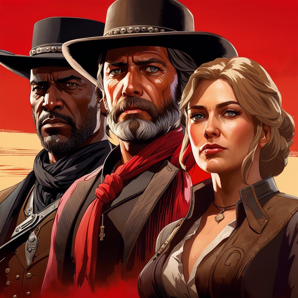 Charles Smith and Sadie Adler Portrait, Hyperdetailed Concep...