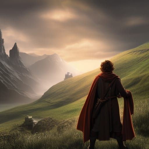 Frodo Baggins Detailed Matte Painting