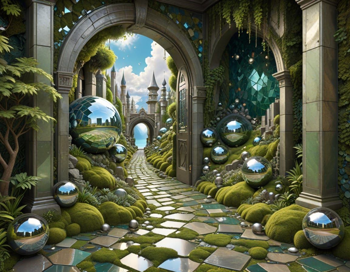 Surreal Cityscape Reveals Prismatic World of Intricate Desig...