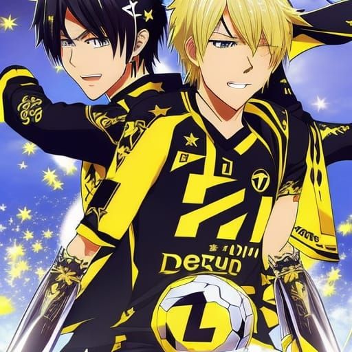 Borussia Dortmund Victory in Anime Style