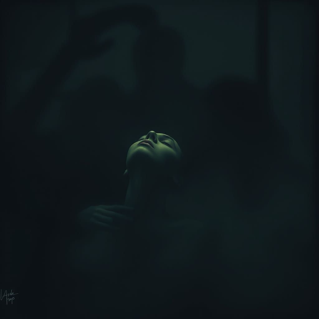 Emotional Figure in Shadows: A Rothko-esque Digital Art