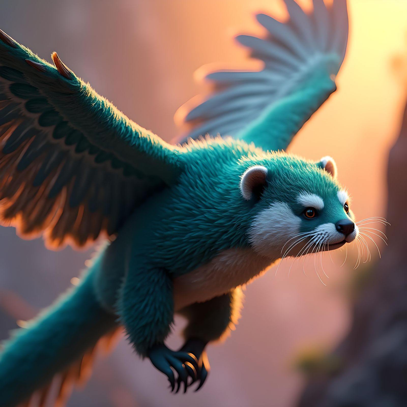 OtterPandaHawk by Madam Lu