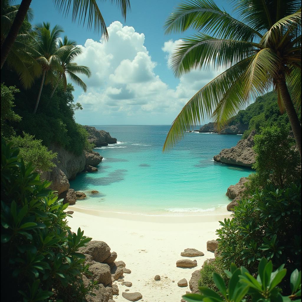 Cinematic Paradise Captured on 35mm Film