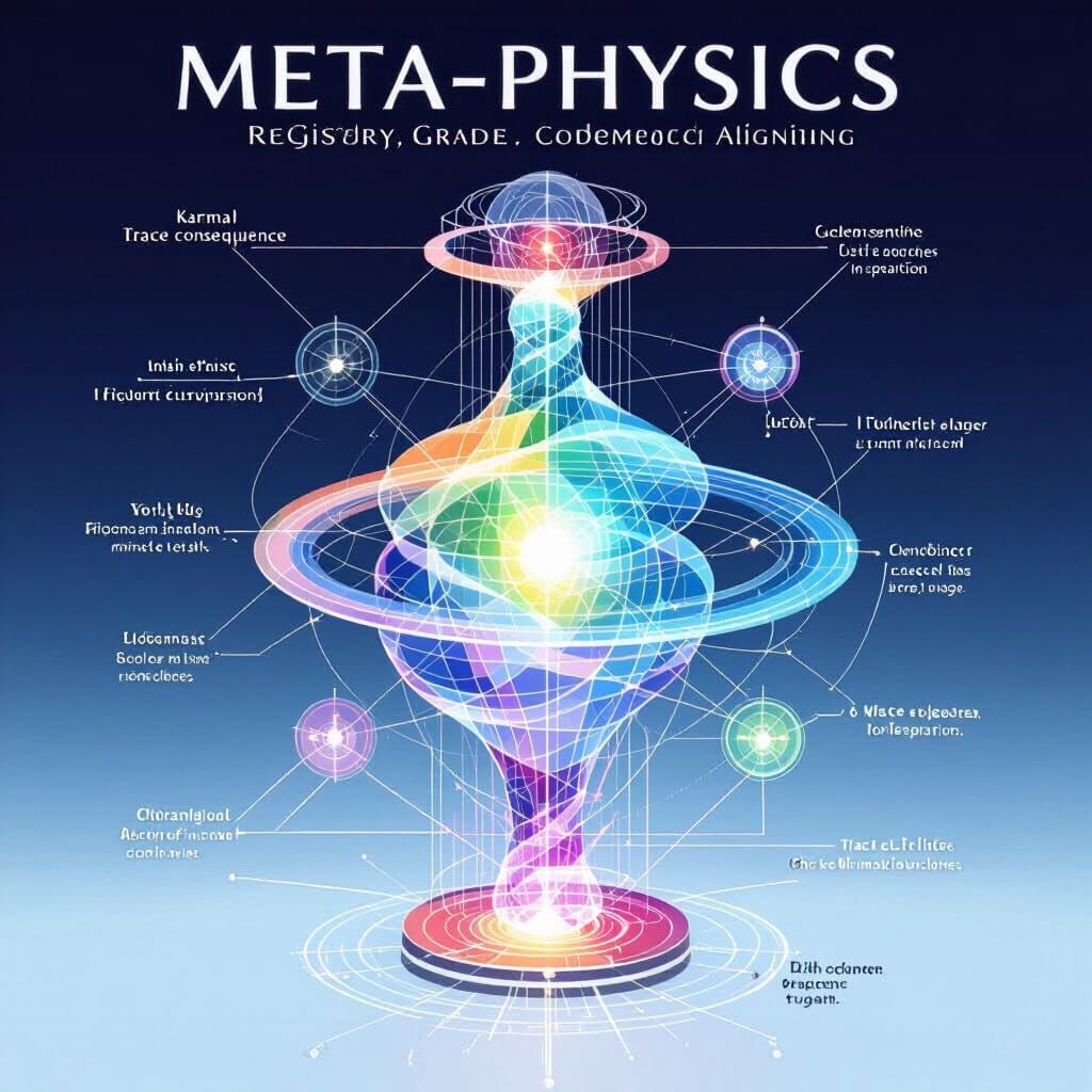 Meta-Physics Diagram: Karma, Metta, Dharma, Paranirvana Filt...