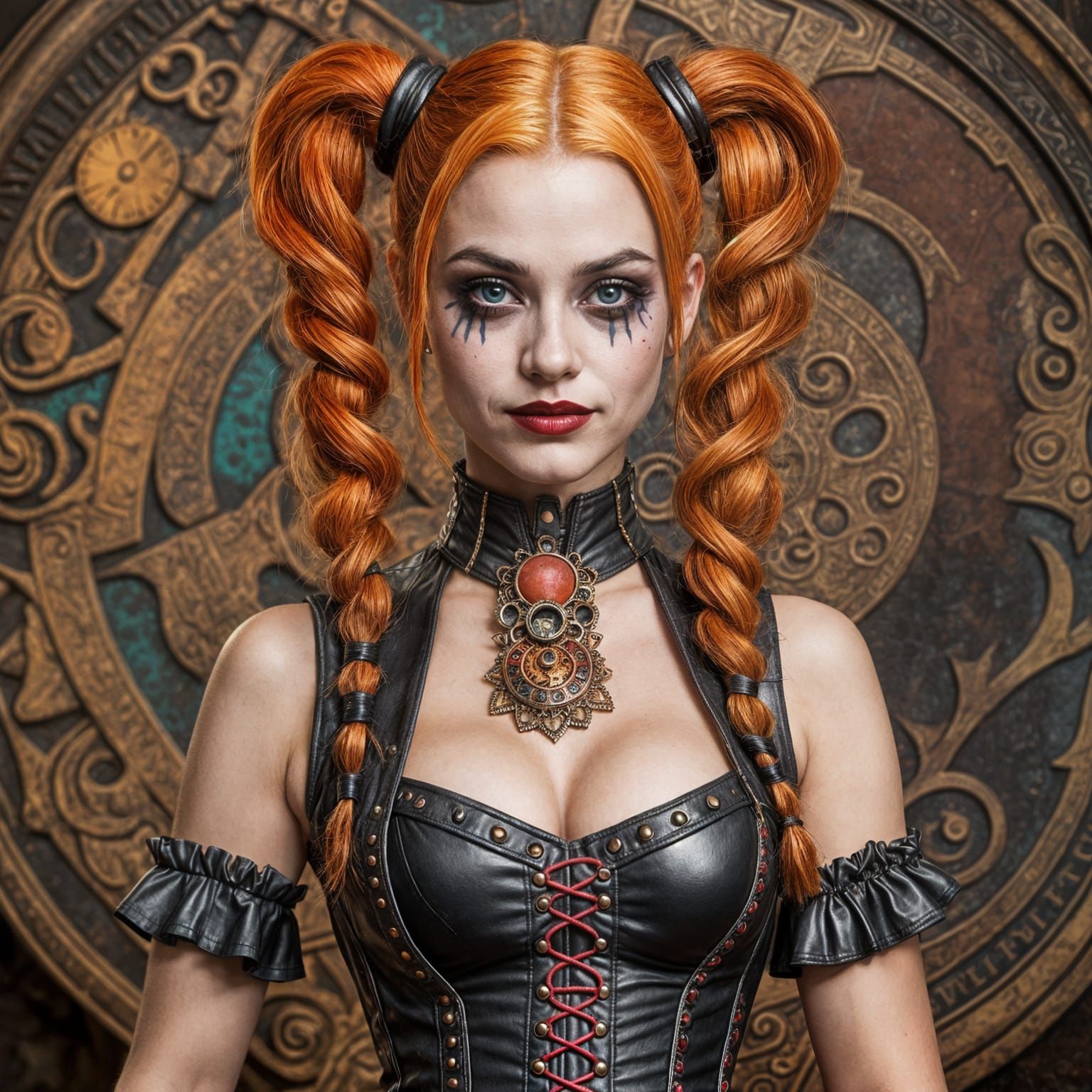 Harley Quinn in Steampunk Victorian Dress
