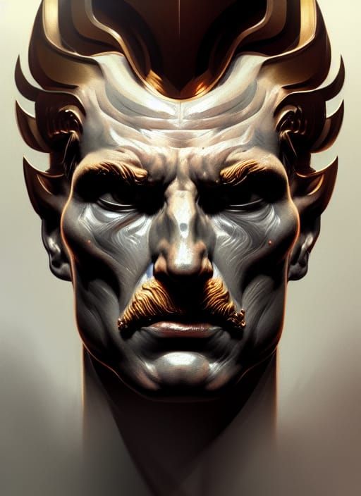 Prometheus Portrait in Cosmic Horror Style