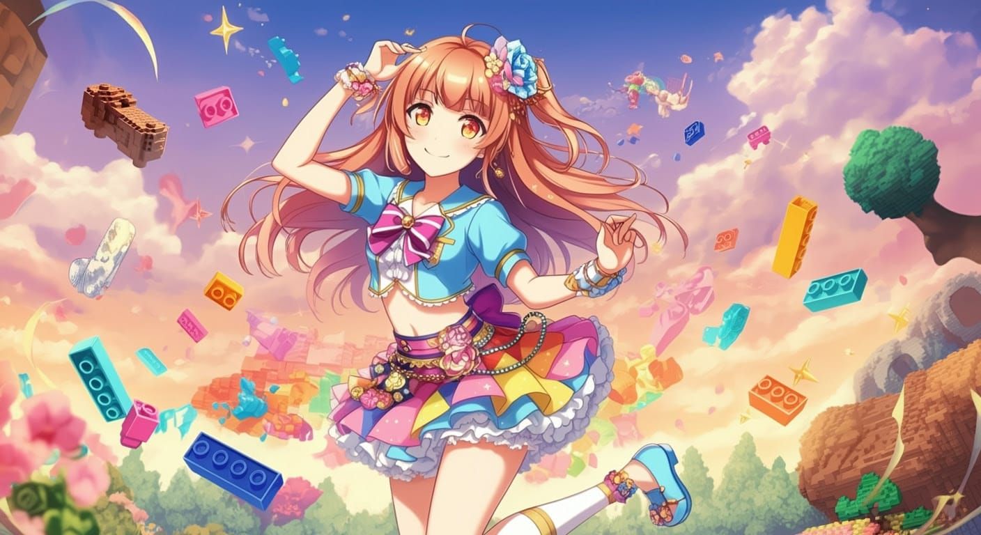 Kana Arima in Lego Anime Idol Style