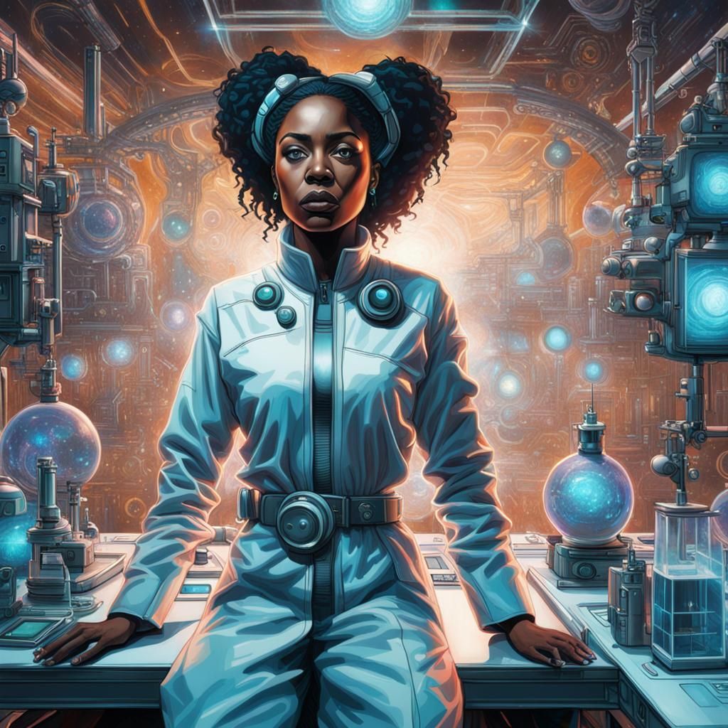 Mad Scientist Reanimates Body: Cosmic Mixed Media