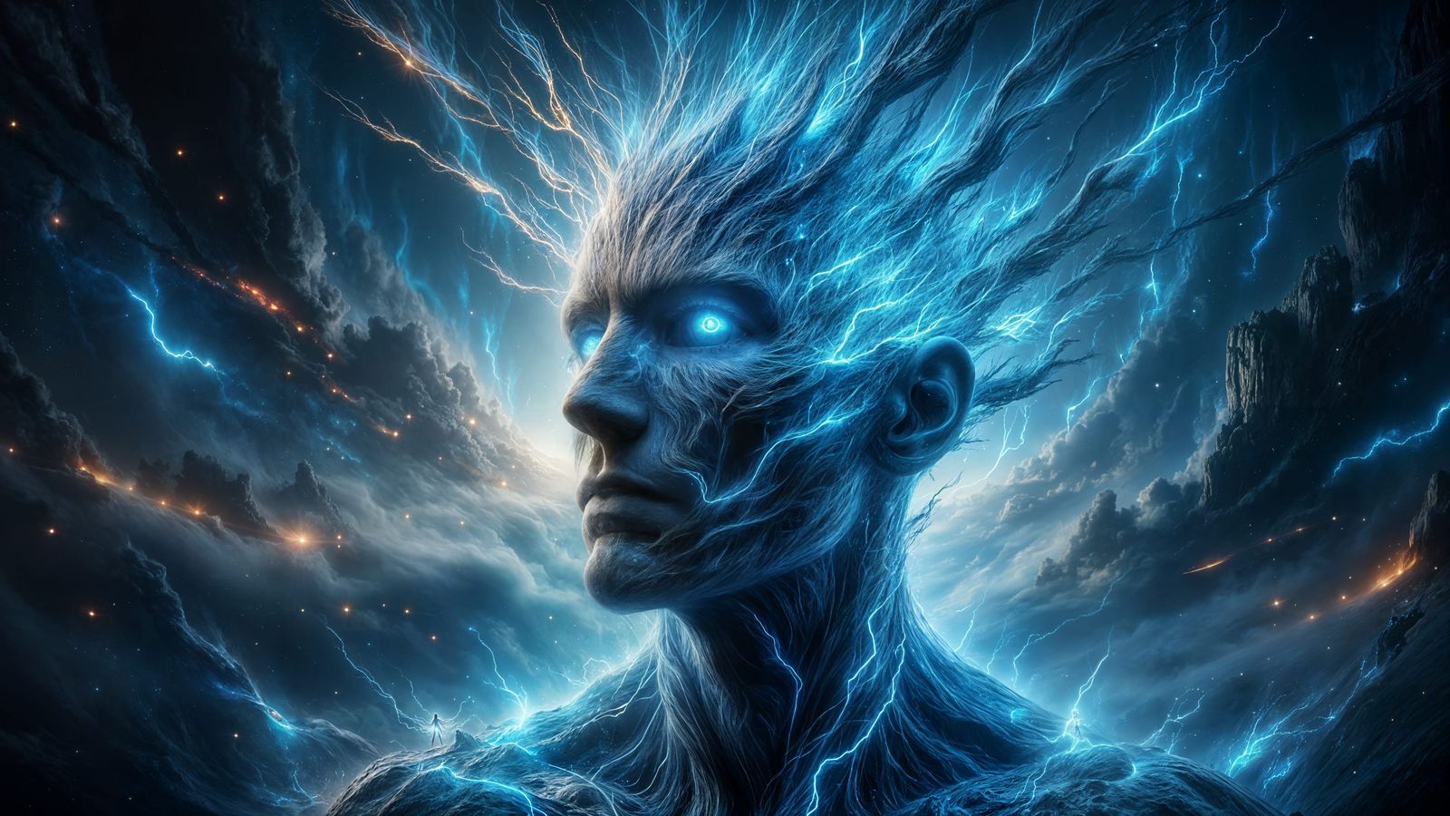 Spiritual Leader in Luminous Energy Field