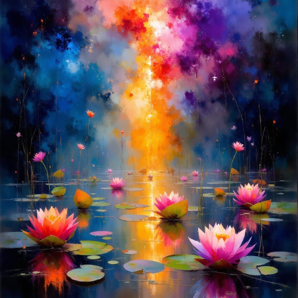 Cosmic Explosion and Luminous Water Lilies