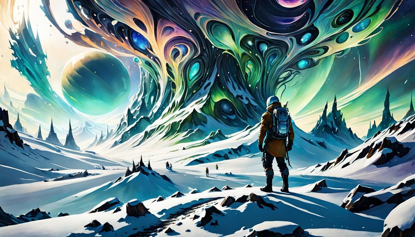Unexplained phenomena on an alien snow-waste