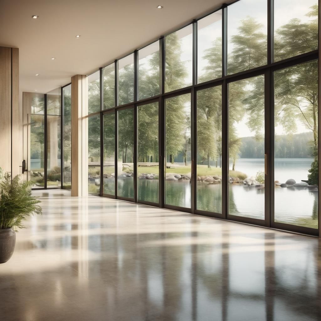 Serene Lakeside Foyer in Contemporary Style