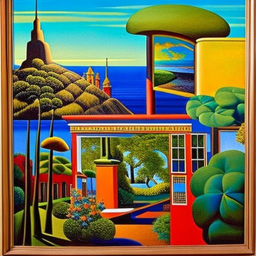 Surreal Hotel California Interior in Photorealistic Style