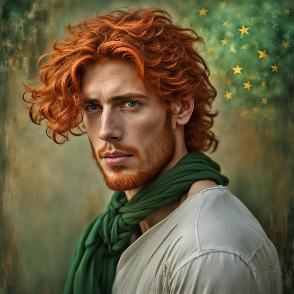 Portrait of a Syrian Man with Red Hair
