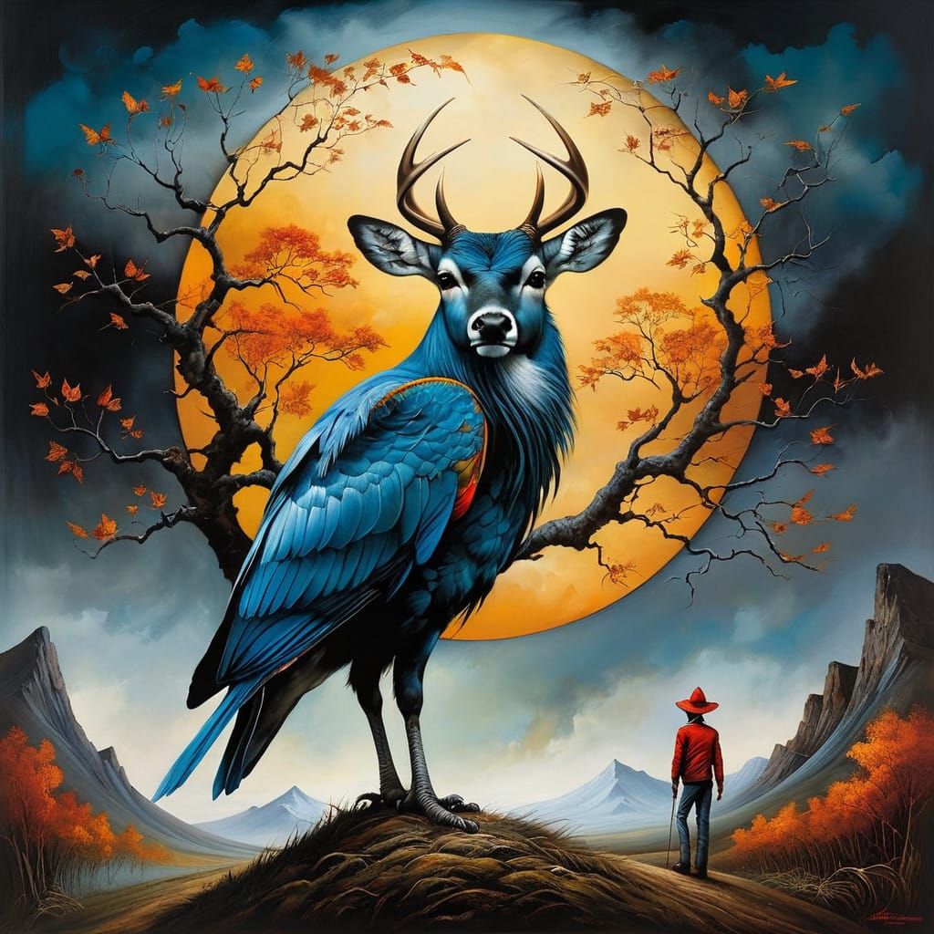 Esao Andrews-Inspired Digital Art