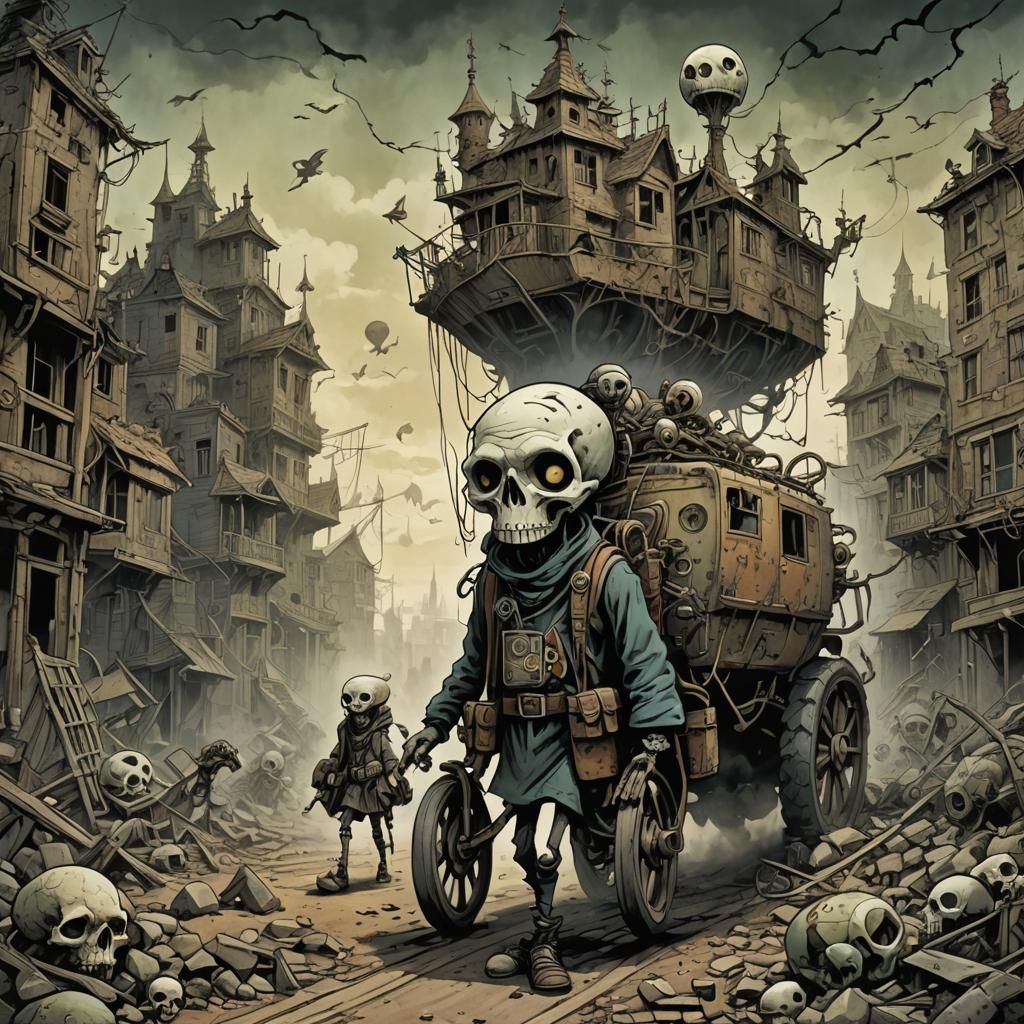 Post-Apocalyptic Mystery Masterpiece in Gothic Style