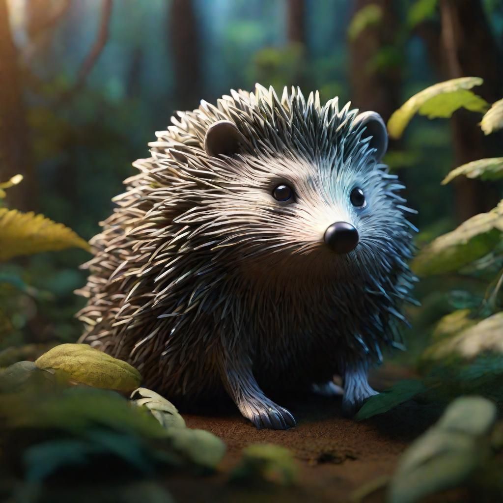 Anime-Inspired Earth Elemental in Mystical Forest