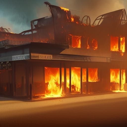 Motel Inferno: Detailed Matte Painting in Unreal Engine
