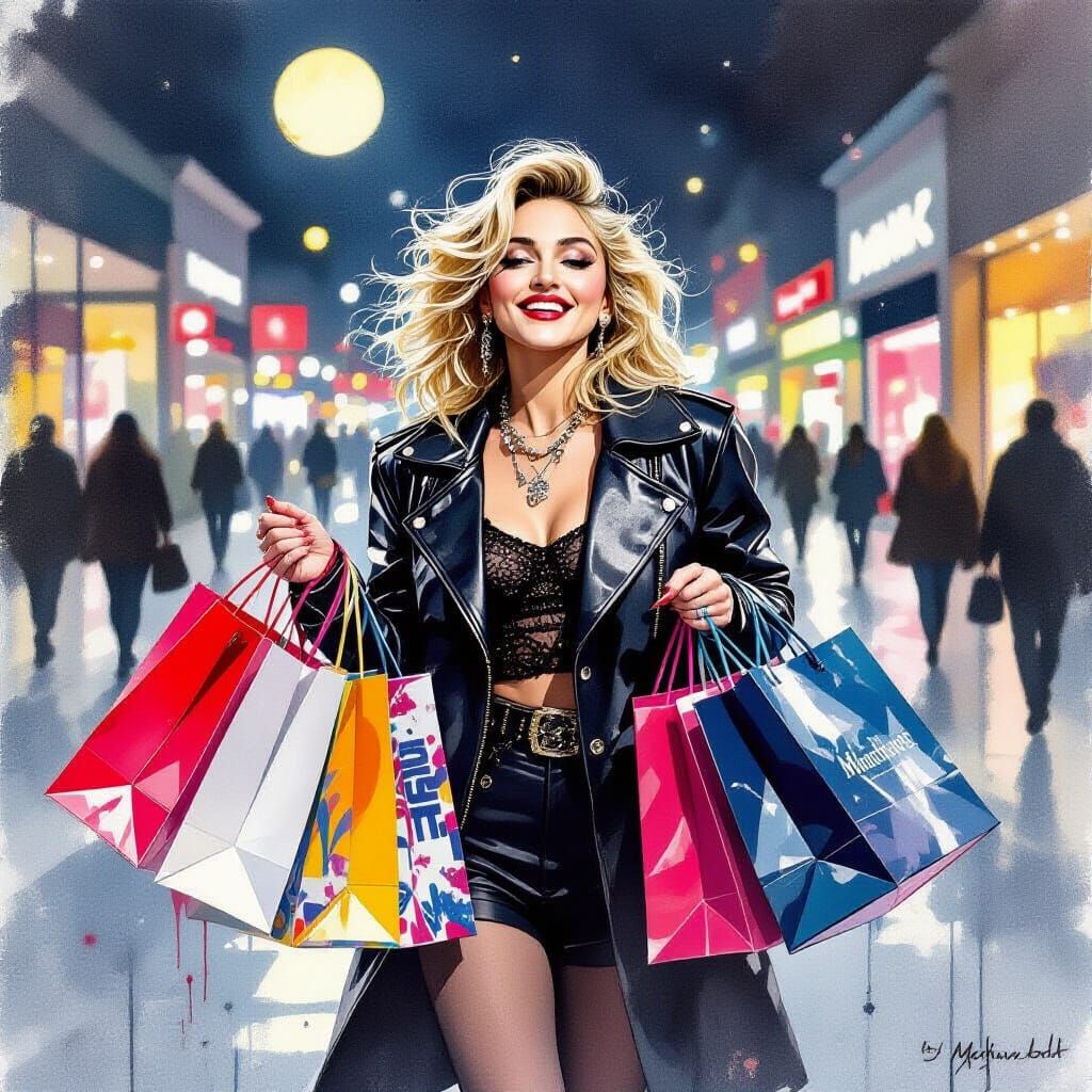 Madonna in 1985 Mall Shopping Spree