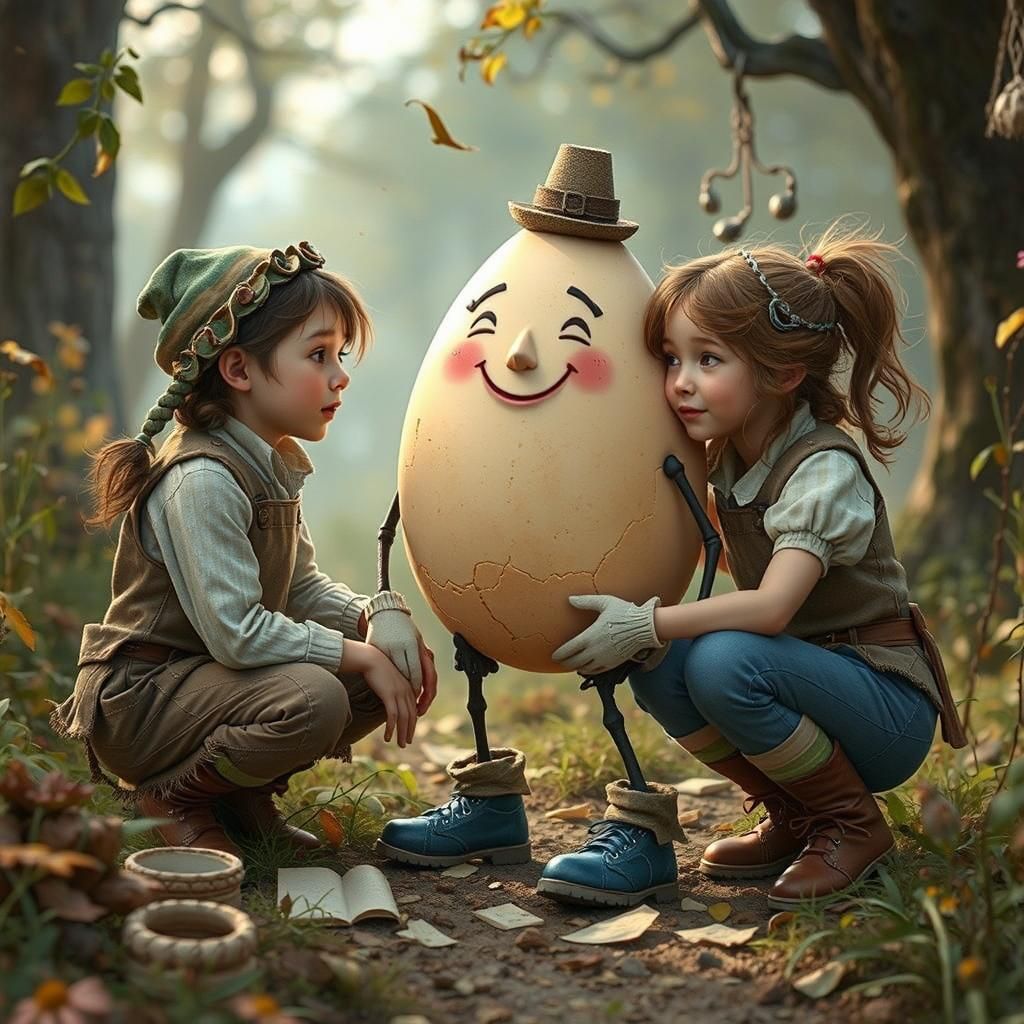 Jack and Jill Restore Humpty in Fairytale World