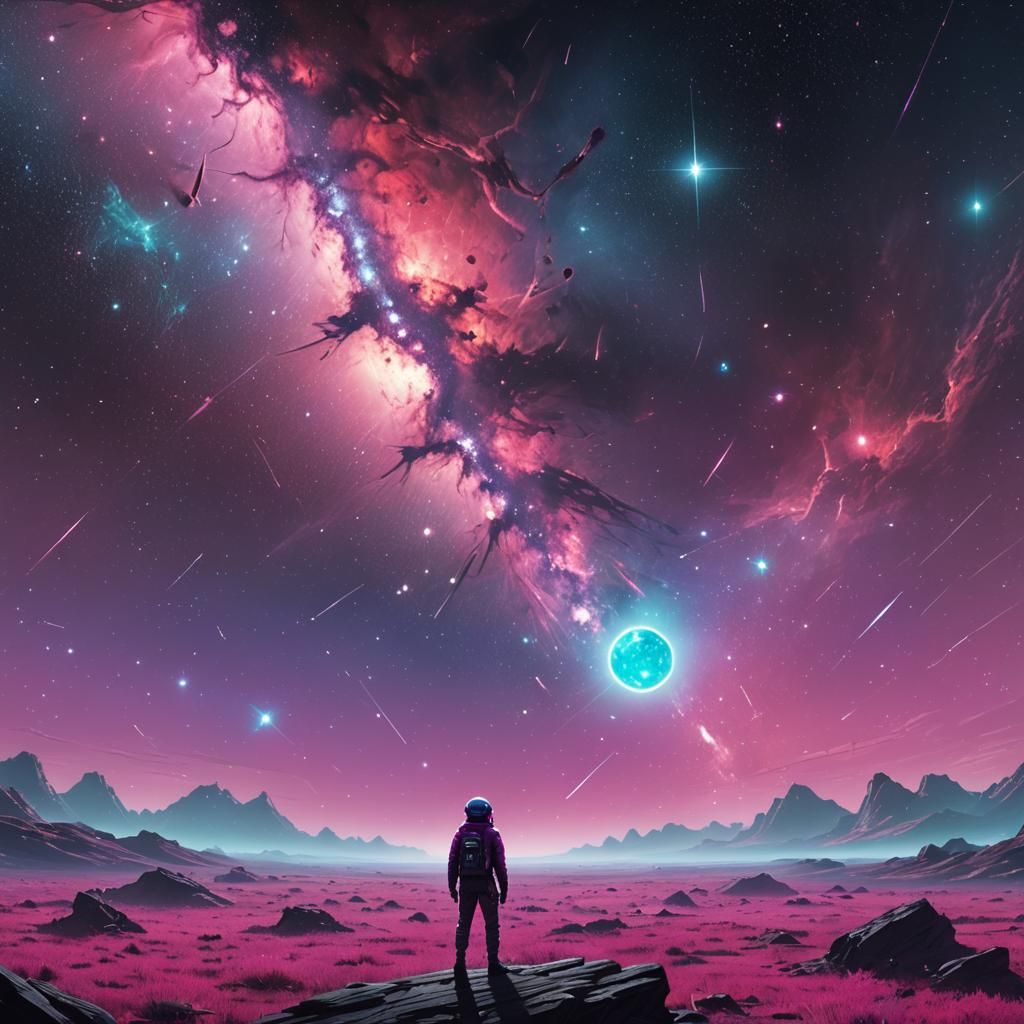 Earth as a Radiant Jewel in Space