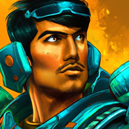 Futuristic Indian Super Soldier Portrait in Unreal Engine 5