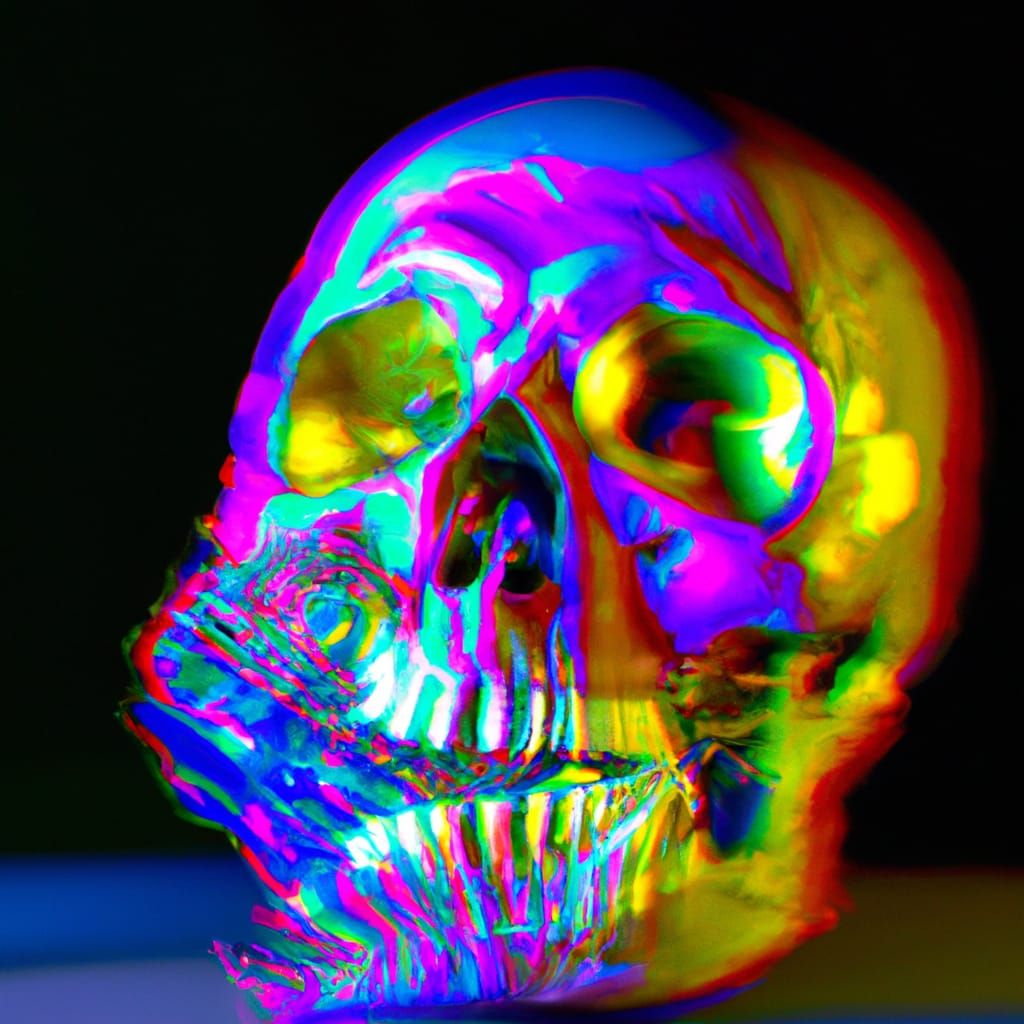 Skull Crushing: Hyper-Realistic Slow Motion Concept Art