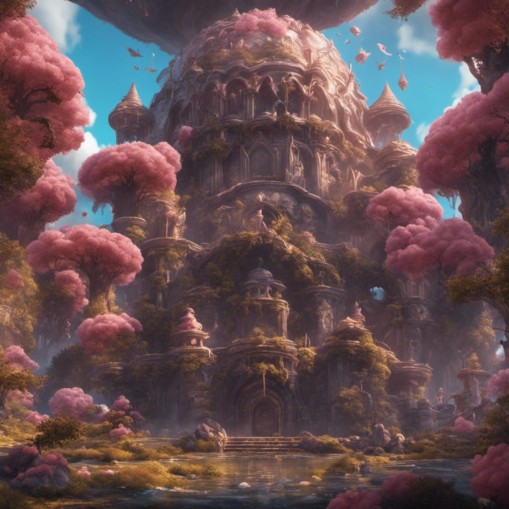 Detailed Matte Painting of Kirby in Deep Color