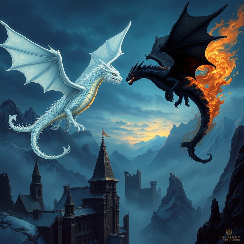Dragons Soaring Above a Forgotten Kingdom