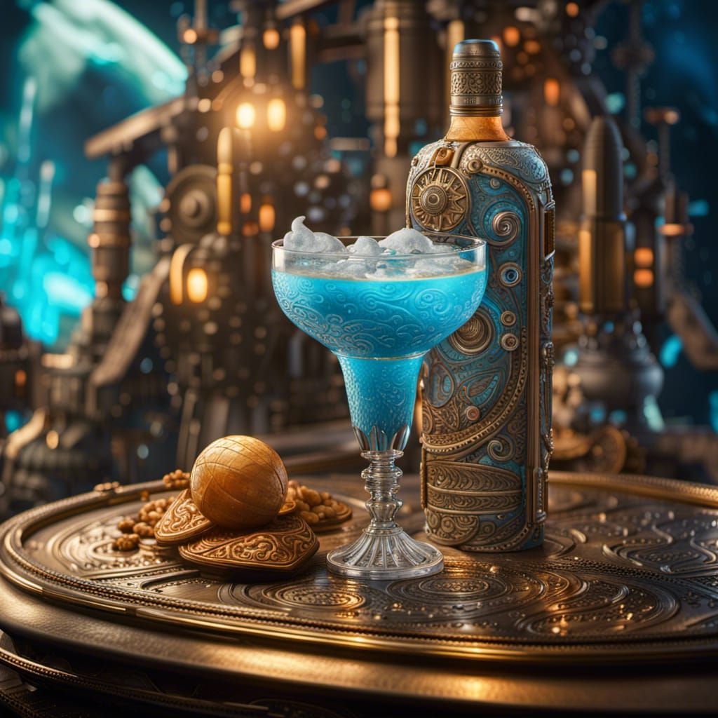 Pan galactic Gargle Blaster cocktail, only available at the Bar at the End of the Universe