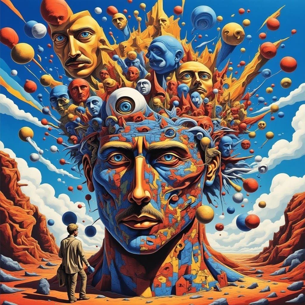 Head Explosion in Anime Style Concept Art