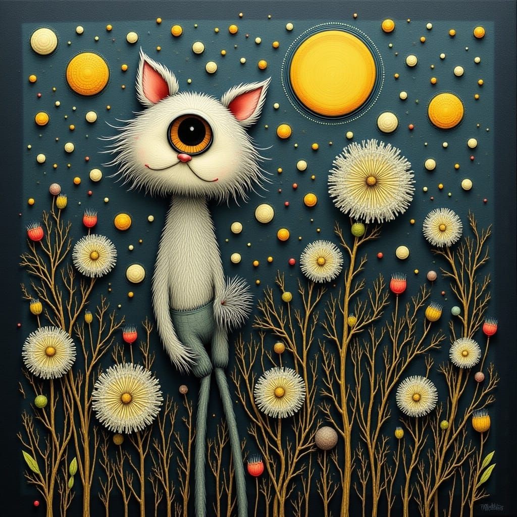 Dandelions in Agricola Landscape Style