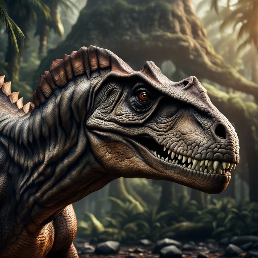 Hyperrealistic Dinosaur Image in High Definition