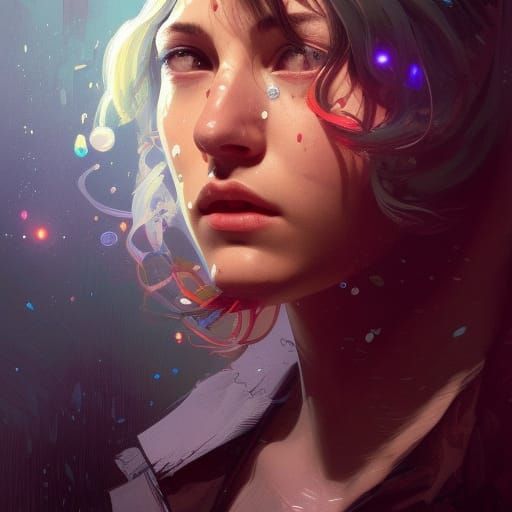 Glass Bottle and Book in Hyperdetailed Portrait