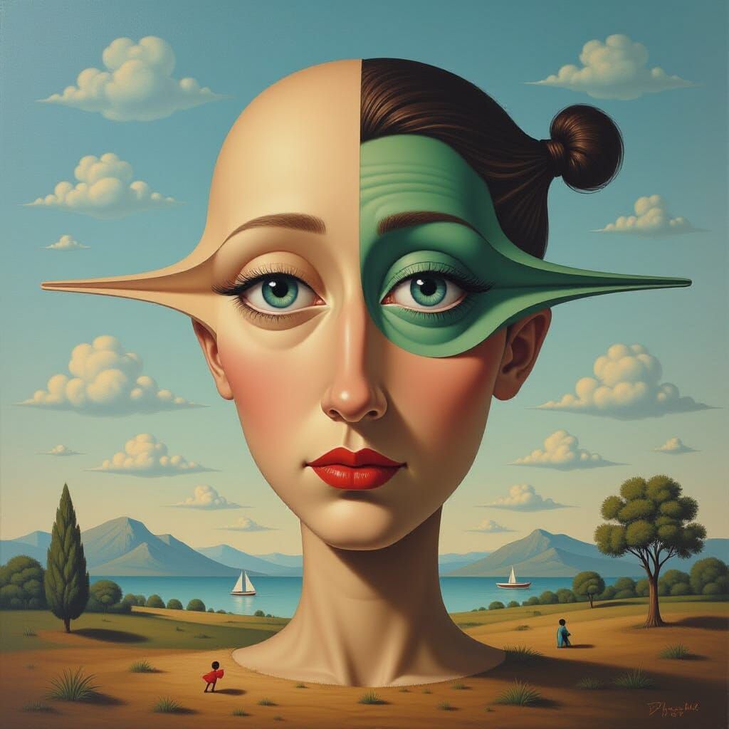 Surrealist Oil Painting of Veedl